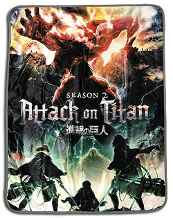 Attack on Titan Throw Blanket Season 2 Ver.