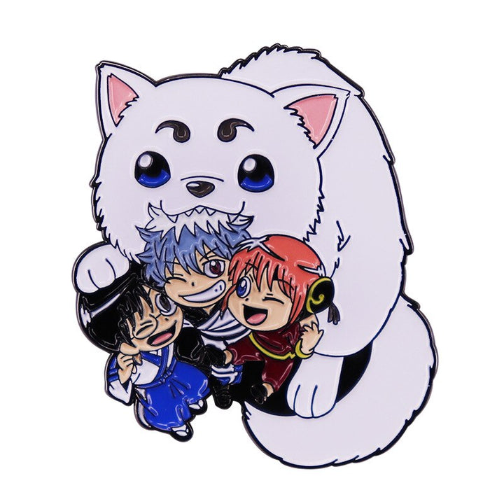 Gintama Enamel Pin Gintoki, Kagura, Sadahura and Shinpachi