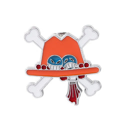 One Piece Enamel Pin Ace Hat