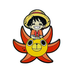 One Piece Enamel Pin Luffy on Sunny