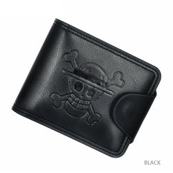 One Piece Wallet Straw Hats Black Ver.