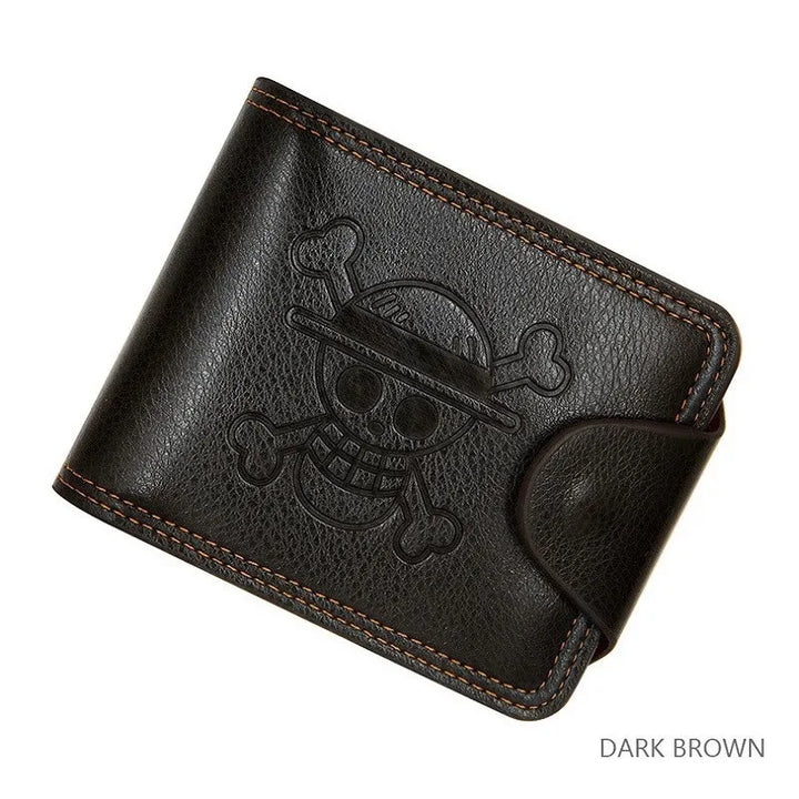 One Piece Wallet Straw Hats Dark Brown Ver.