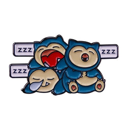 Pokemon Enamel Pin Sleepy Snorlax Trio
