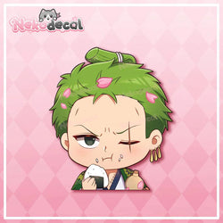 One Piece Decal Chibi Zoro Peeker