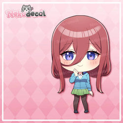 The Quintessential Quintuplets Decal Chibi Miku Nakano