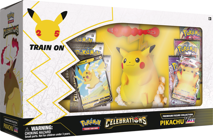 Pokemon TCG Celebrations Collection Pikachu VMax Premium Figure Set