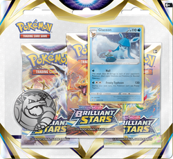 Pokemon TCG Brilliant Stars 3-pack Glaceon Blister