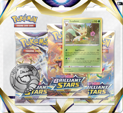 Pokemon TCG Brilliant Stars 3-pack Leafeon Blister