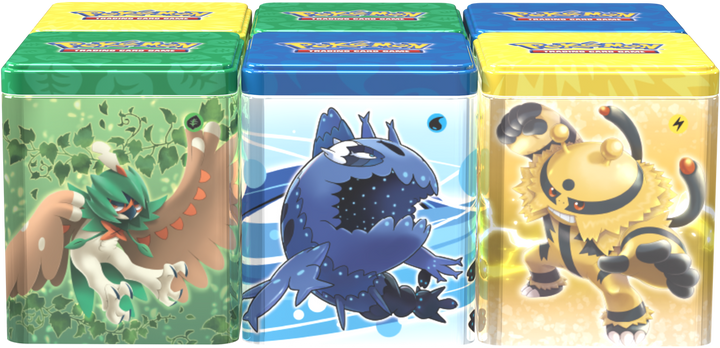 Pokemon TCG Stacking Tin (Grass/Water/Electric)