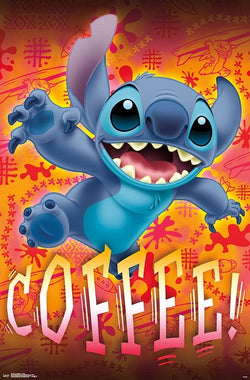 Lilo & Stitch Poster "Coffee" - Collection Affection