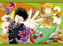 Mob Psycho 100 Wall Scroll "Kageyama, Reigen and Ekubo in Fall"