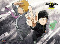 Mob Psycho 100 Wall Scroll "Kageyama, Reigen and Ekubo"