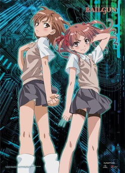 A Certain Series Wall Scroll "Misaka and Kuroko"