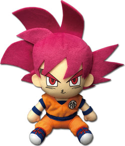 Dragon Ball Super Plush Super Saiyan God Goku Sitting