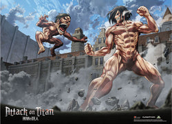 Attack On Titan Wall Scroll "Titan Clash"