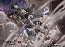 Attack On Titan Wall Scroll "Eren and Levi Battle Set"