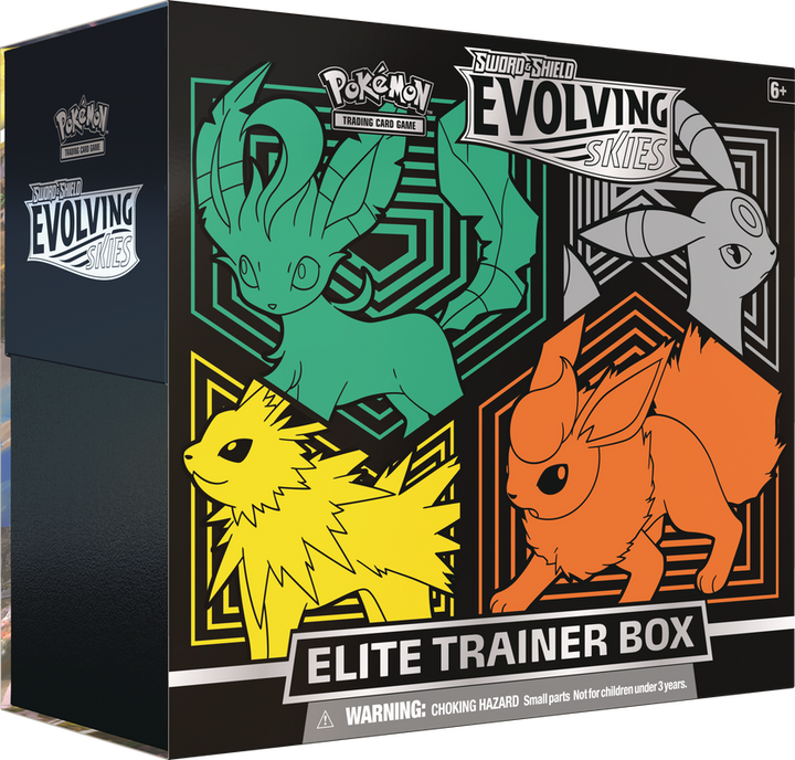 Pokemon TCG Evolving Skies Elite Trainer Box Flareon, Jolteon, Umbreon and Leafeon