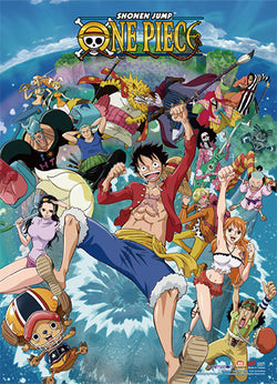 One Piece Wall Scroll "Marineford Group"