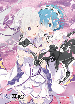 Re:Zero Wall Scroll "Emilia and Rem in Spring"