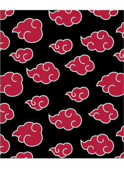 Naruto Shippuden Throw Blanket Akatuski Pattern Ver.