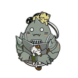 Full Metal Alchemists Enamel Pin Alphonse w/ Cats