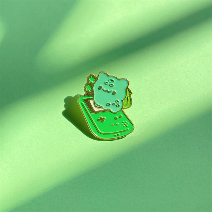 Pokemon Enamel Pin Gameboy Chibi Bulbasaur