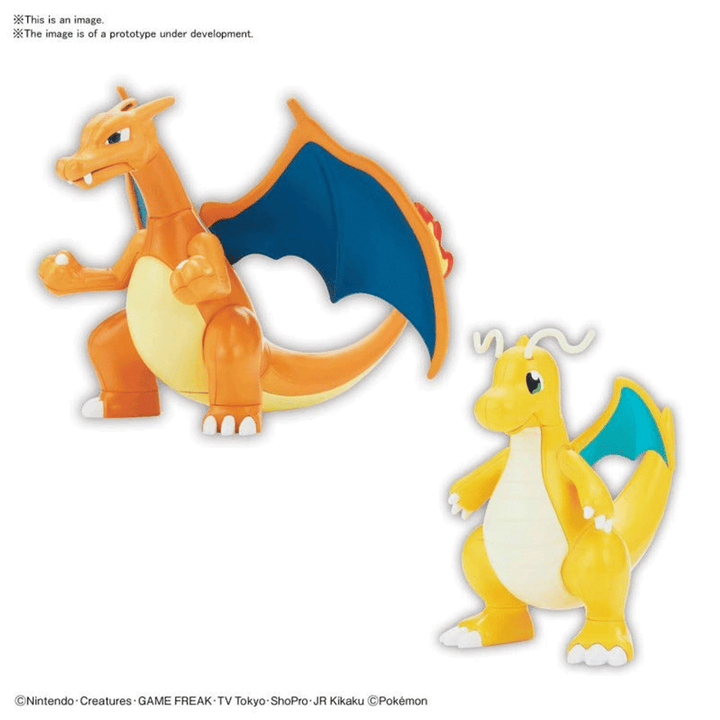 Pokemon Model Kit Charizard and Dragonite Bandai Spirits