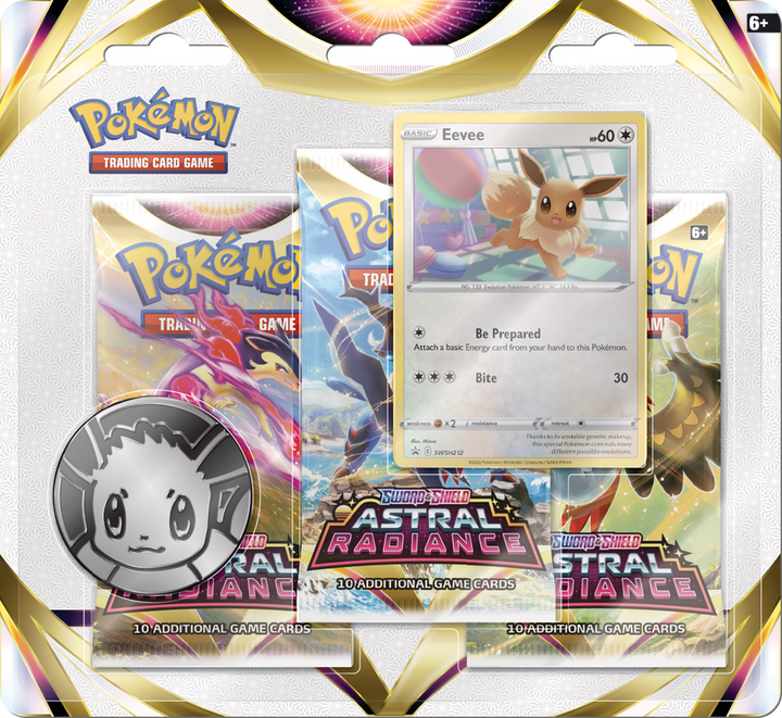 Pokemon TCG Astral Radiance 3-pack Eevee Blister