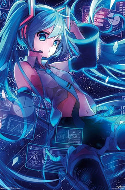 Hatsune Miku Poster "Screens" - Collection Affection
