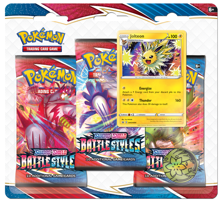 Pokemon TCG Battle Styles 3-pack Jolteon Blister - Collection Affection